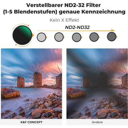 2-in-1 Black Mist & Variable ND Filter 62mm
