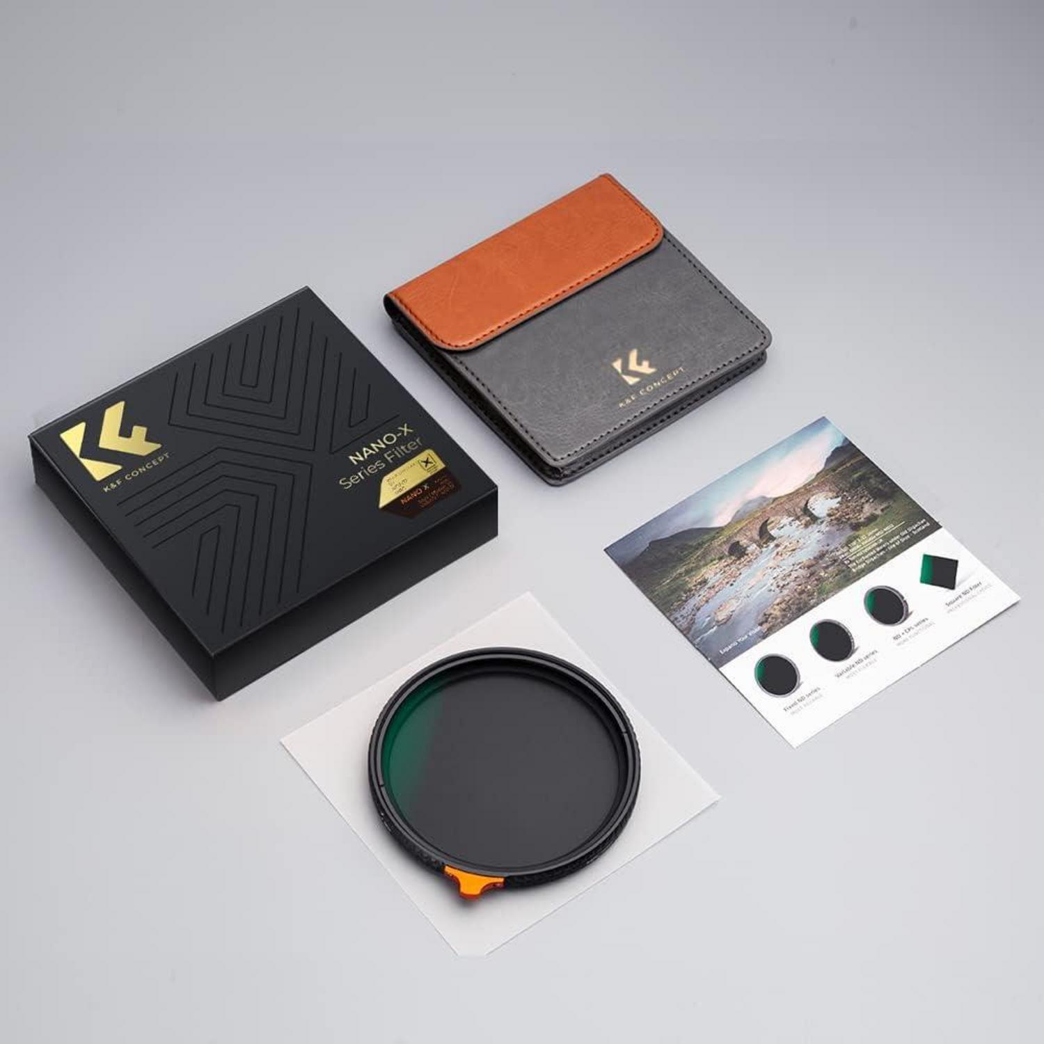 72mm Black-Mist ND2-ND32 Filter 2in1 multifunktionaler Promist 1/4 ND Variable Filter