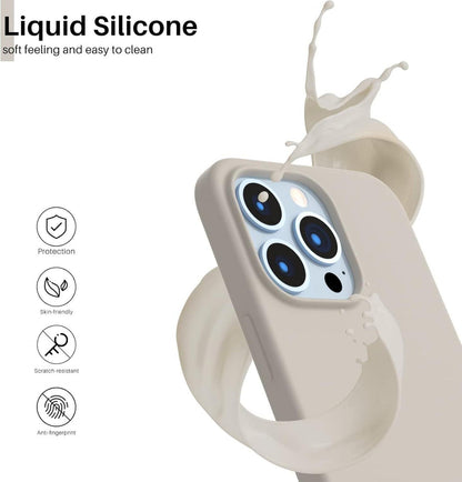 Silikon Case für iPhone 13 Pro - Ultra Dünne Hülle Grau