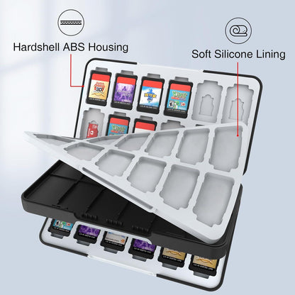 HEIYING Nintendo Switch Game Card Case 48 Slots & 24 Micro SD Slots