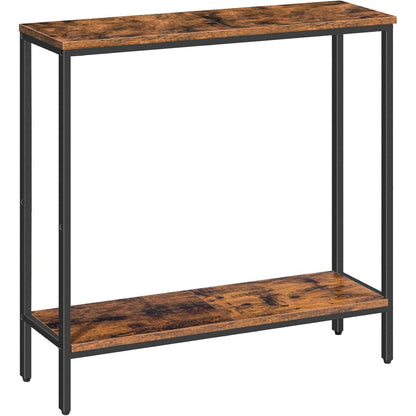 HOOBRO Schmaler Konsolentisch mit Ablage 75x22x75 cm
