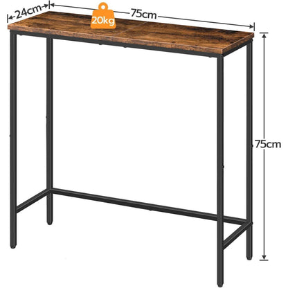 HOOBRO Schmaler Konsolentisch 75 cm Flurtisch