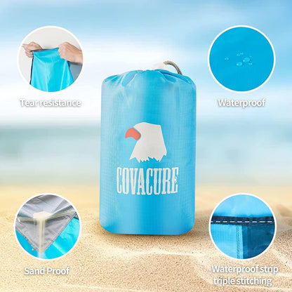 Wasserdichte Picknickdecke 210x200cm – Strandmatte für Camping & Outdoor
