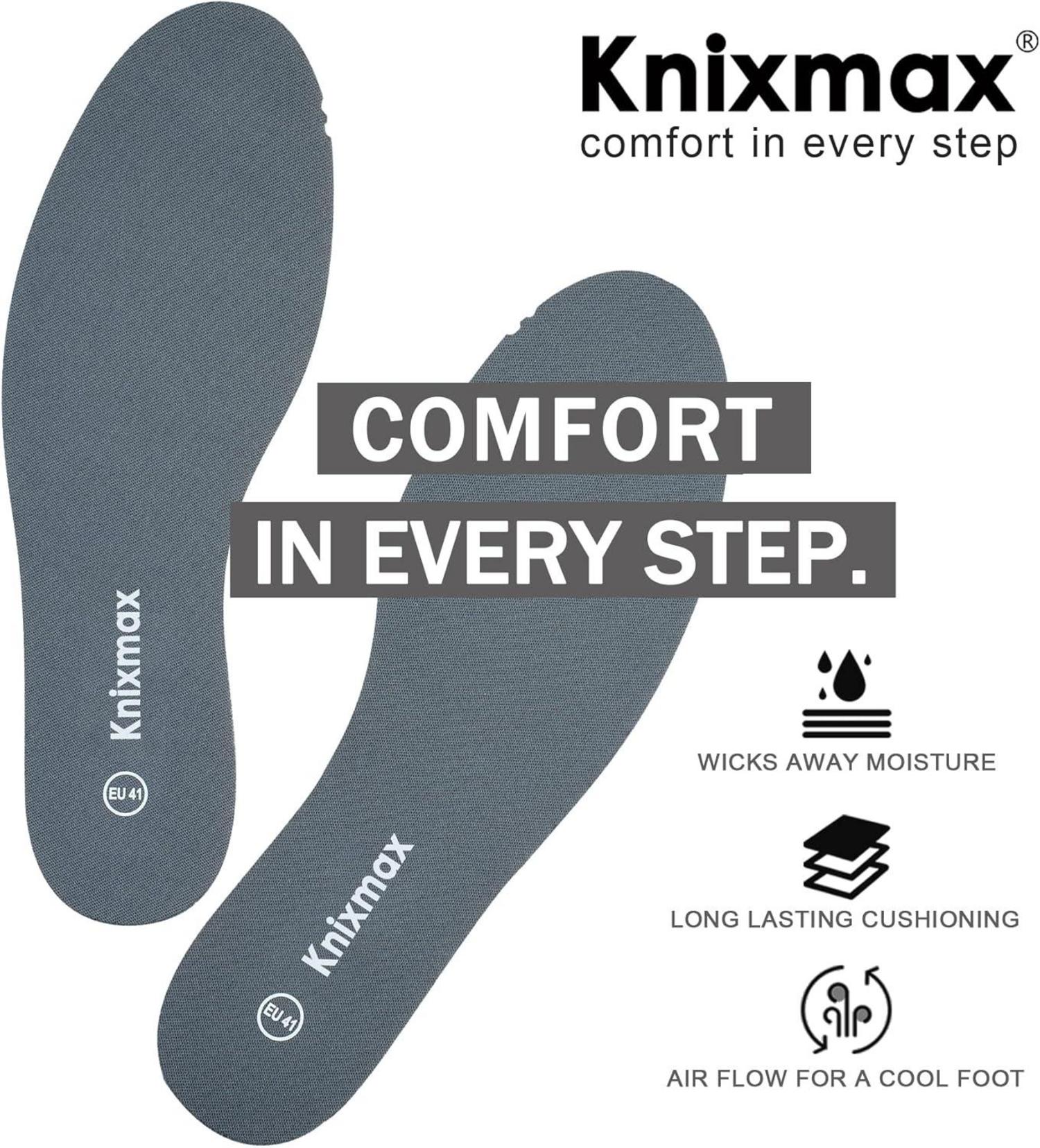 Memory Foam Einlegesohlen für Damen Herren – Weich Komfort Schuheinlagen 5mm Grau Gr.36-47EU