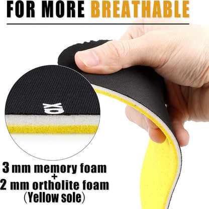 Knixmax Memory Foam Einlagen Sport Freizeit Schwarz Gr.36-47EU
