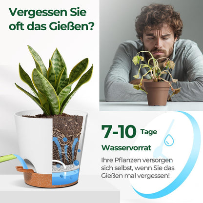 T4U 16,5cm Kunststoff Blumentopf mit