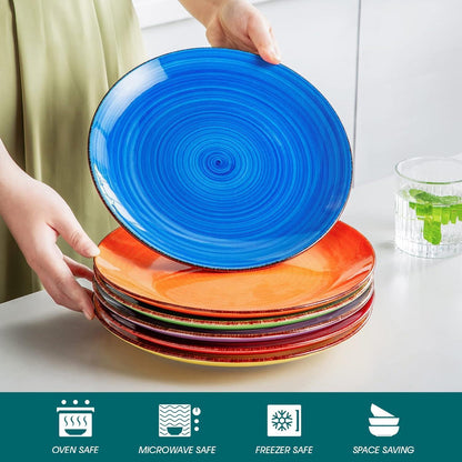 vancasso BONITA Speiseteller Set 6 Personen Steingut Ø 27 cm