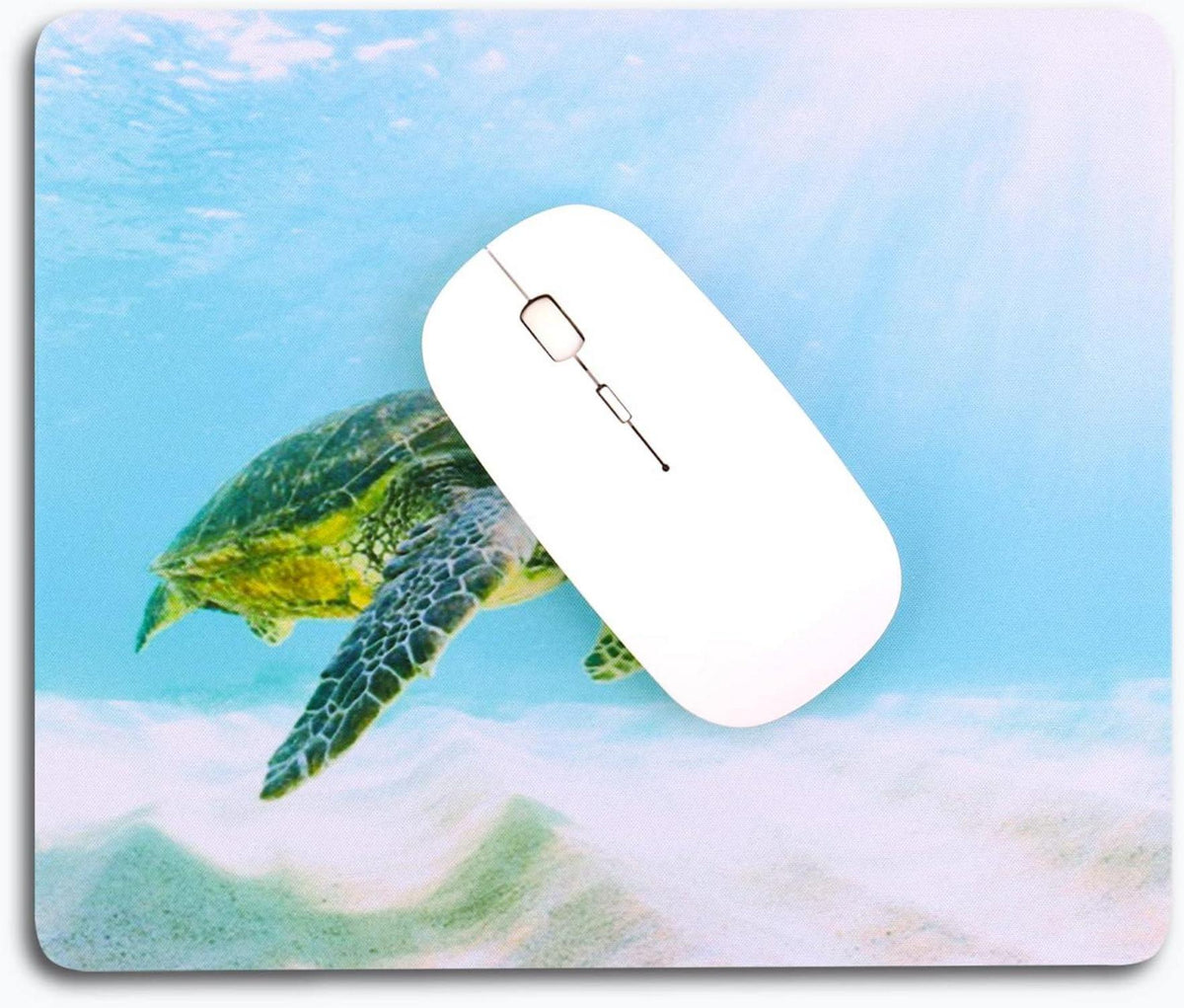 Kleines Mauspad Schildkröte Motiv 24x20cm abwaschbar rutschfest