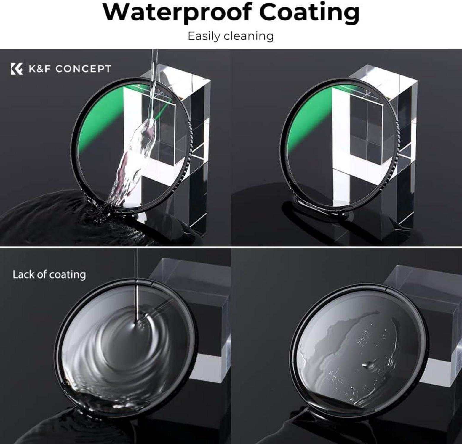 49MM K&F Concept D-Serie MCUV Pro UV-Filter Slim AGC Schutzfilter