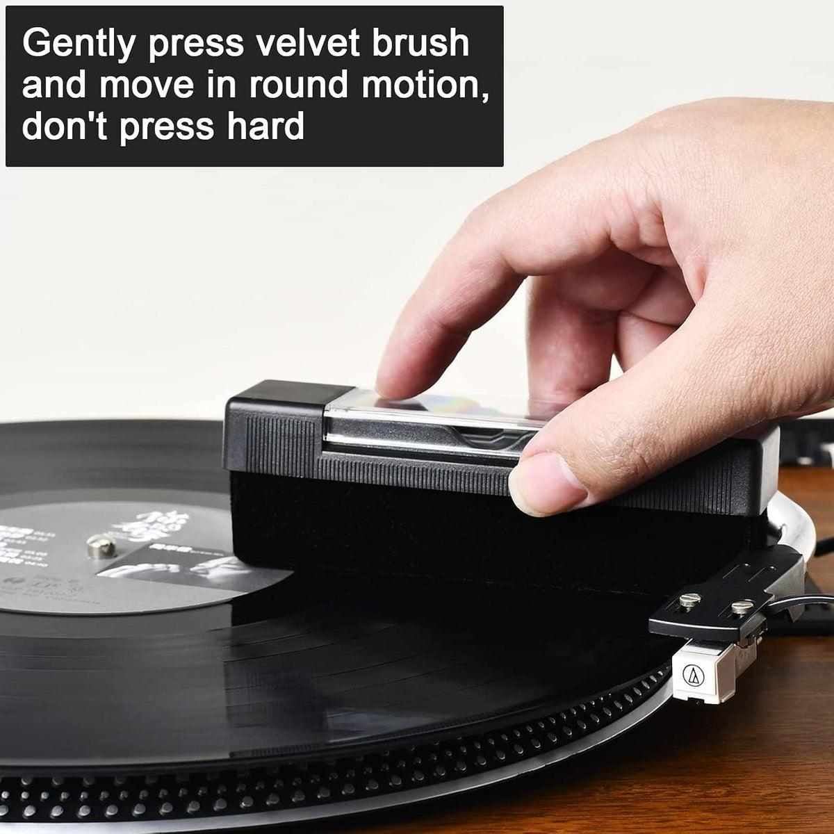 Antistatik Schallplattenbürste 6-in-1 Vinyl Reinigungsset Samtbürste Lösung Cleaner