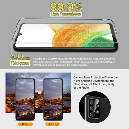 Displayschutzfolie 3 Stück für Samsung Galaxy A33 5G Kamera Panzerglasfolie