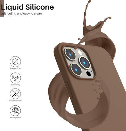 Schutzhülle iPhone 13 Pro Max 6,7 Flüssig Silikon Mehrfarbig