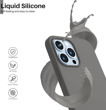 iPhone 13 Pro Max Silikon Case Flüssig Silikon Hülle 6,7 Zoll Schutz