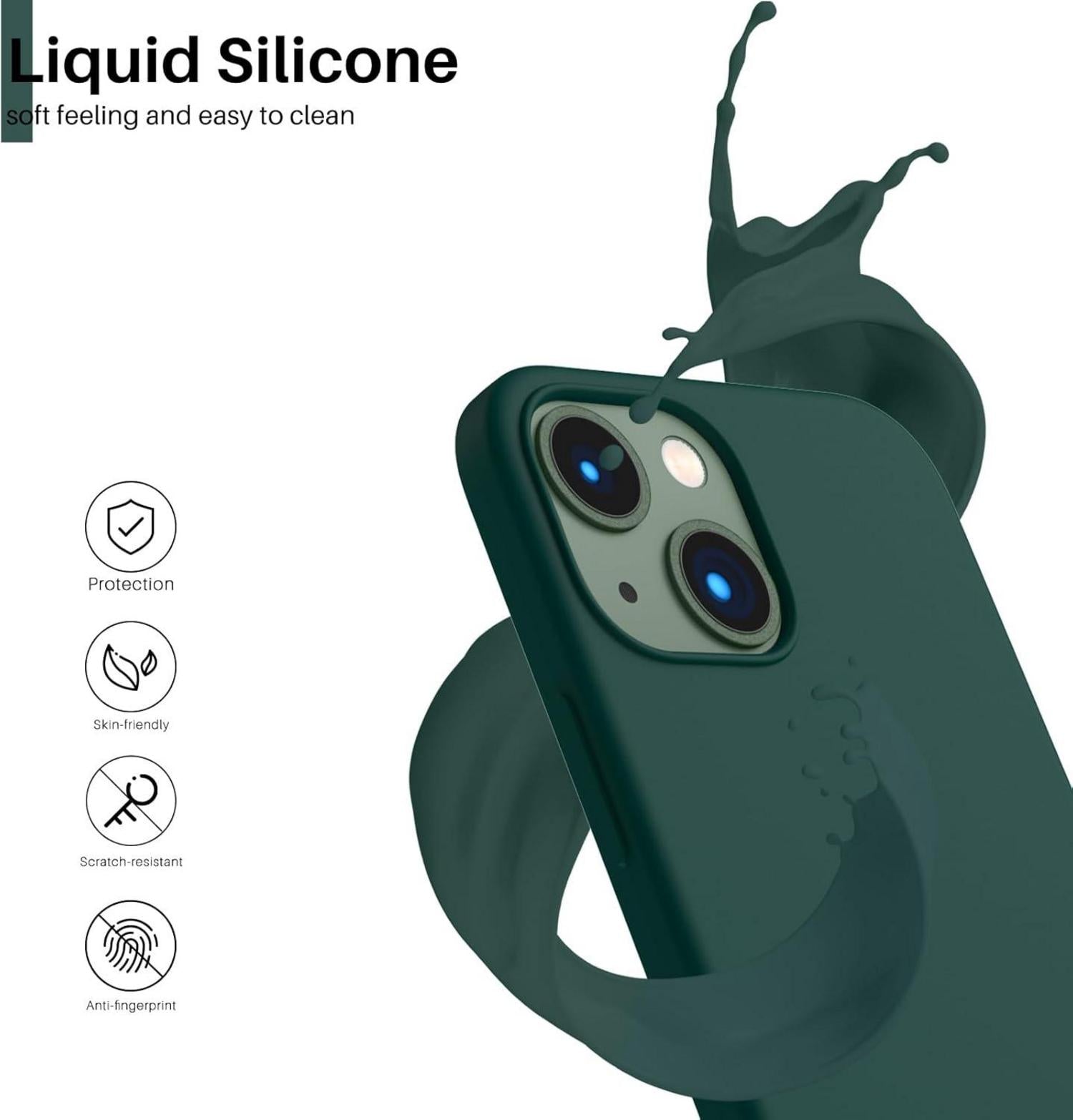 iPhone 13 Mini Silikon Case Ultra Dünn Flüssig Silikon Handyhülle