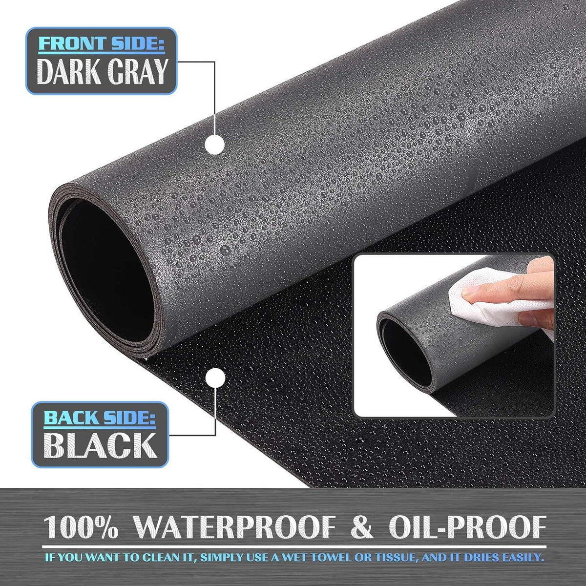 Schreibtischunterlage PVC 80x40cm doppelseitig wasserdicht