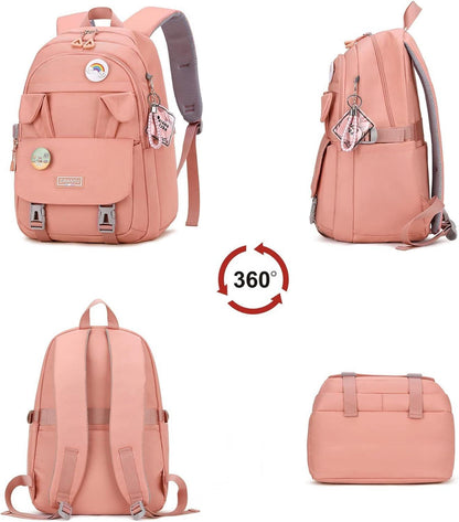 Rucksack Damen Schulrucksack Mädchen Teenager 15,6 Zoll Anti Diebstahl
