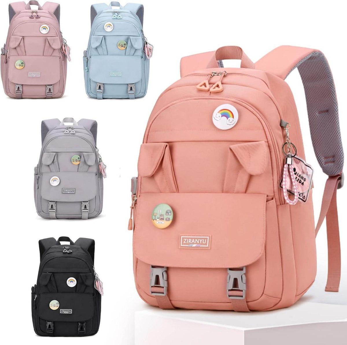 Rucksack Damen Schulrucksack Anti-Diebstahl 15,6 Zoll Blau