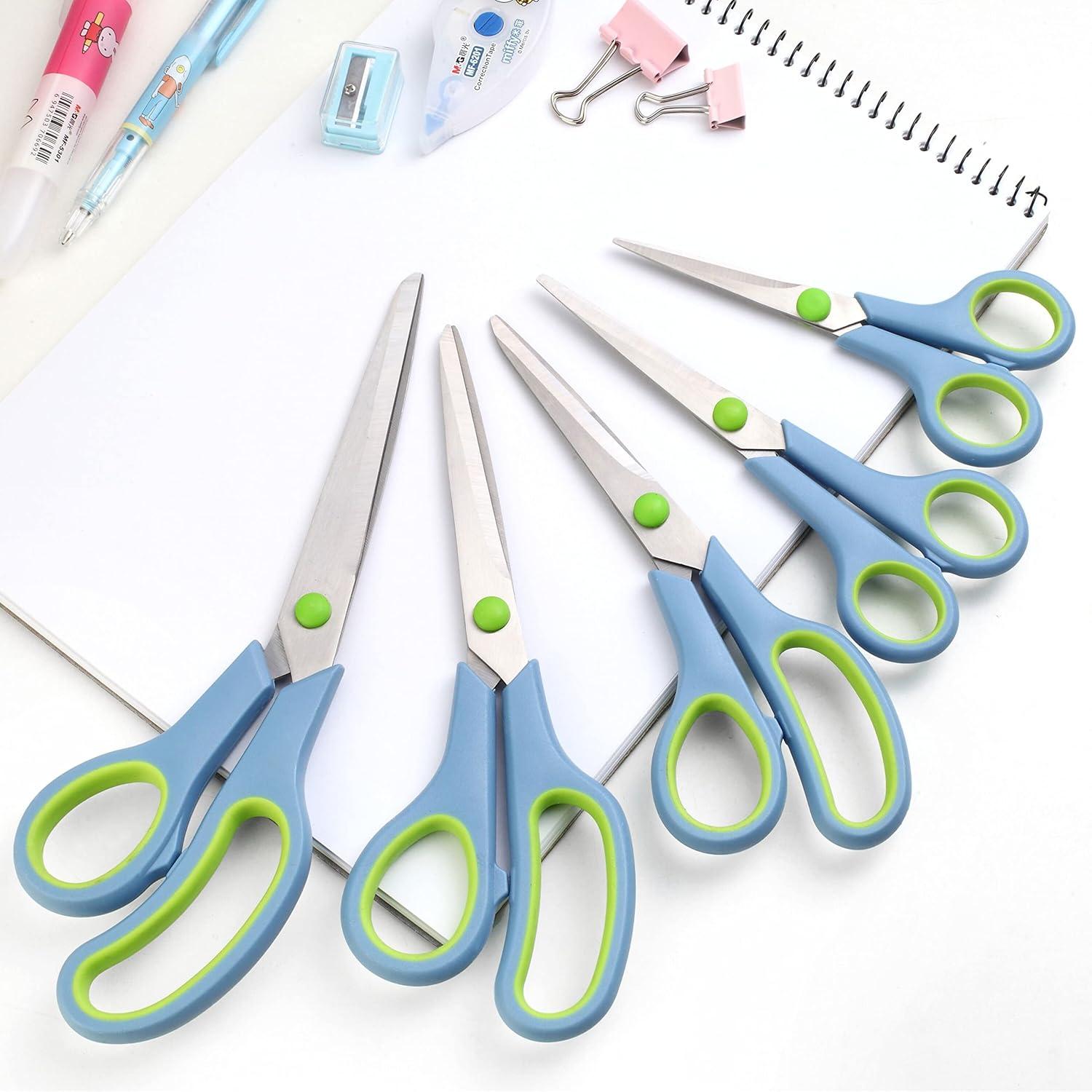 CCR Edelstahl Soft-Grip Bastelscheren Set, 5-teilig
