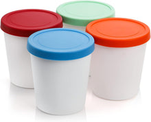 Eiscreme Behälter mit Silikondeckel 1L BPA-frei Gefrierbehälter