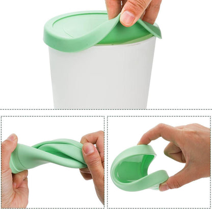 Eiscreme Behälter mit Silikondeckel 1L BPA-frei Gefrierbehälter