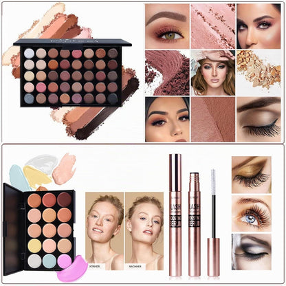Professionelles Make-up Set 32tlg. – Kosmetik Geschenkset für Frauen