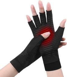 Kupfer Arthritis Kompressionshandschuhe Fingerlose Schmerzlinderung