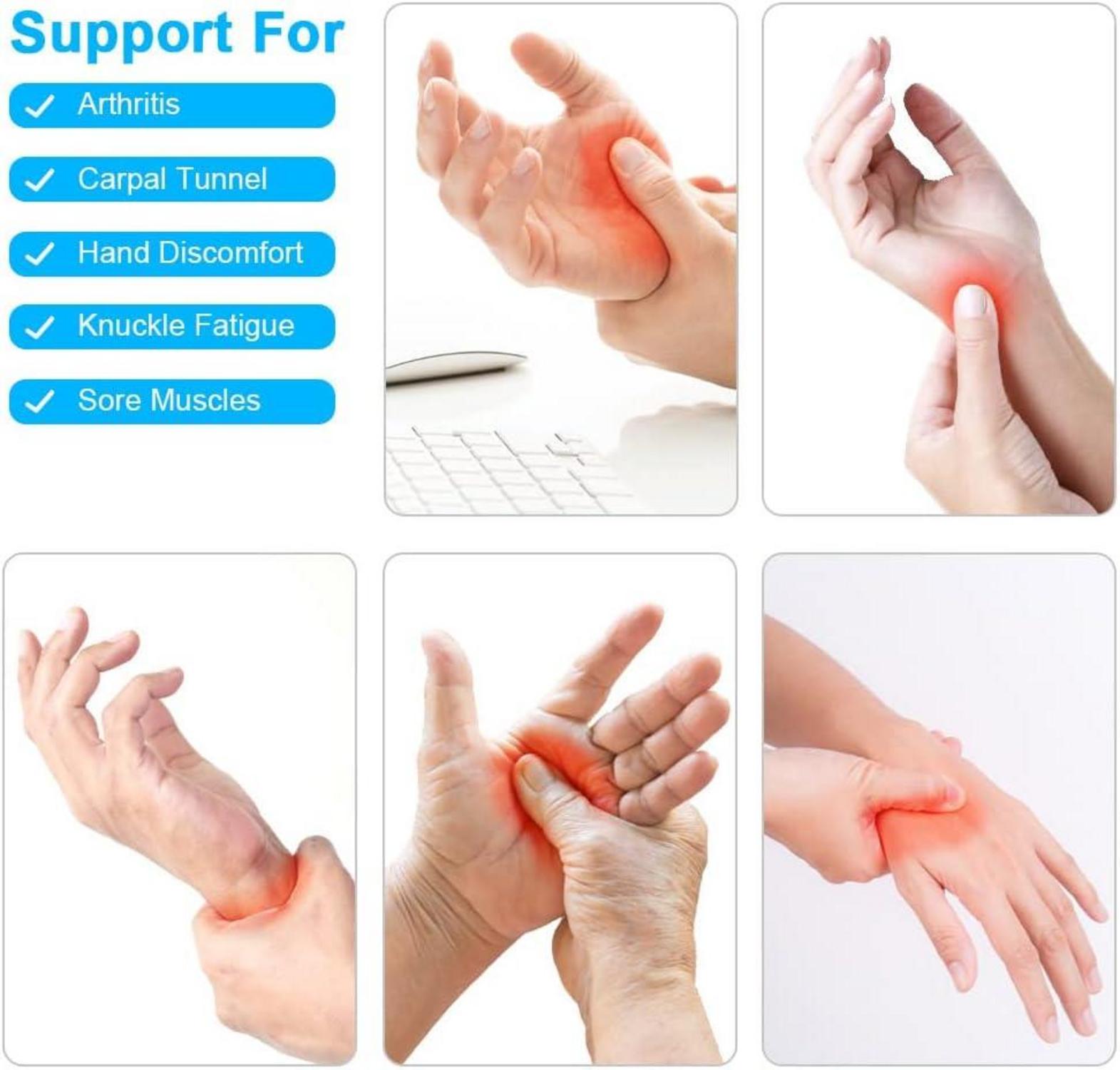 Kupfer Arthritis Kompressionshandschuhe Fingerlose Schmerzlinderung