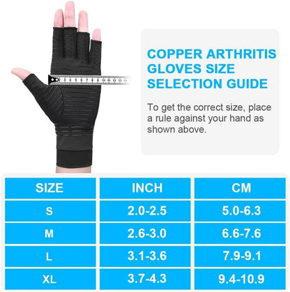 ACWOO Kupfer Arthritis Kompressionshandschuhe Handschuhe Schwarz