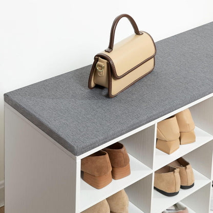 HOOBRO Schuhbank mit 10 Fächern und