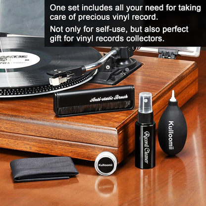 Vinyl Schallplatten Reinigungsset 5in1 Antistatik Bürste LP Reinigung