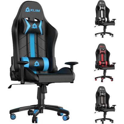 KLIM Gaming Chair 2024 Schwarz Ergonomischer Computerstuhl