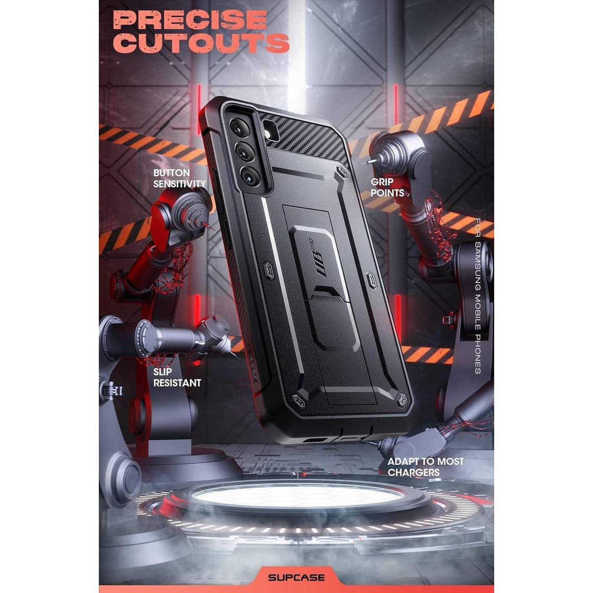 Outdoor Hülle für Samsung Galaxy S22 mit Gürtelclip & Ständer
