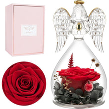 Ewige Rose in Engel Figur geburtstagsgeschenk für frauen