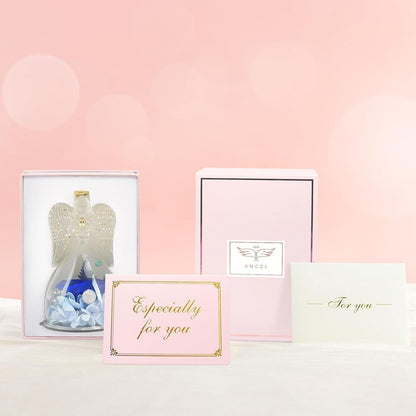 Ewige Rosen Engel Glaskuppel Geschenkbox Muttertagsgeschenk