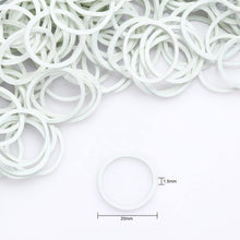 600pcs elastische wei?e Haargummis 3/4 Zoll für Frauen