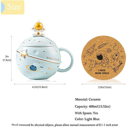 Kawaii Astronaut Tasse Planet Keramik Neuheit Becher mit