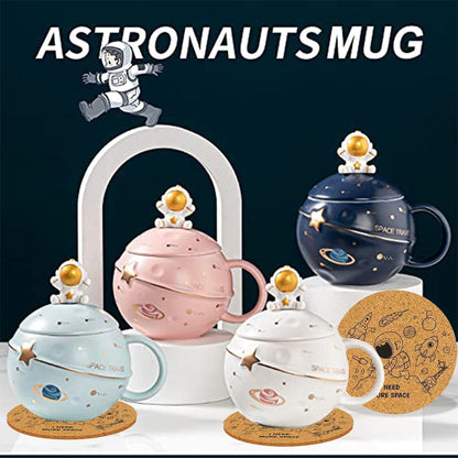 Kawaii Astronaut Tasse Planet Keramik Neuheit Becher mit