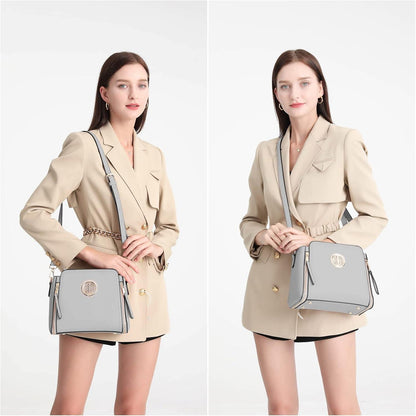 Damen Umhängetasche Schultertasche Crossbody Handtasche Top