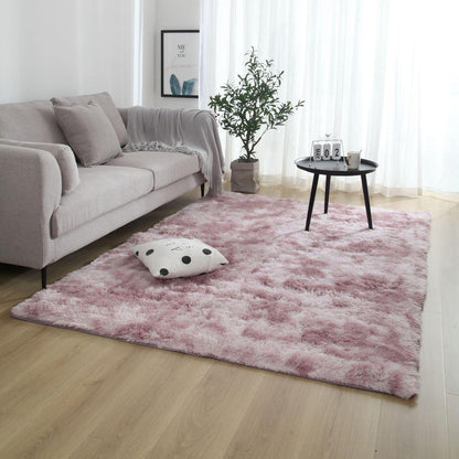 Pauwer Shaggy Langflor Teppich rutschfest Rosa 160 x 200 cm