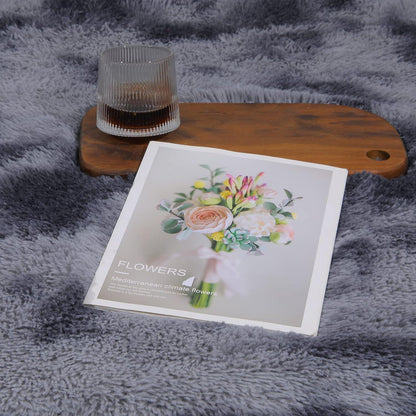Shaggy Teppich Flauschiger Langflor rutschfest 160x200 Dunkelgrau