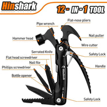 Hinshark Multitool Hammer 12-in-1 Camping Gadgets Männer