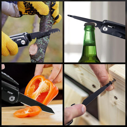 Hinshark Multitool Hammer 12-in-1 Camping Gadgets Männer