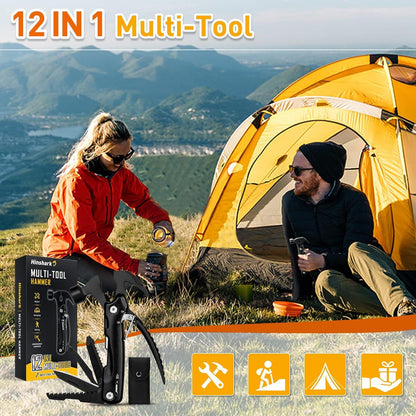 Hinshark Multitool Hammer 12-in-1 Geschenk Männer Camping Zubehör