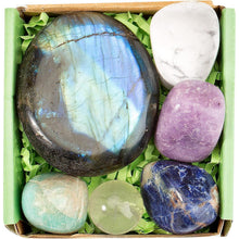 Kristalle Schmucksteine Set für Fülle Wohlstand Reiki