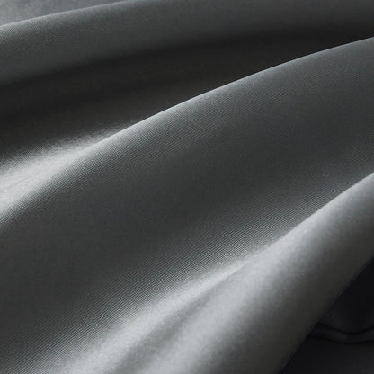 Satin Bettwäsche Set 135x200cm Grau 4-teilig Luxus