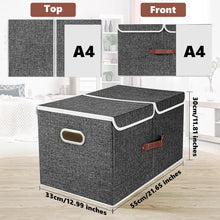 Große Stoff-Aufbewahrungsbox mit Fächern und