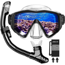 Schnorchelset Erwachsene mit Dry Schnorchel und Tauchmaske