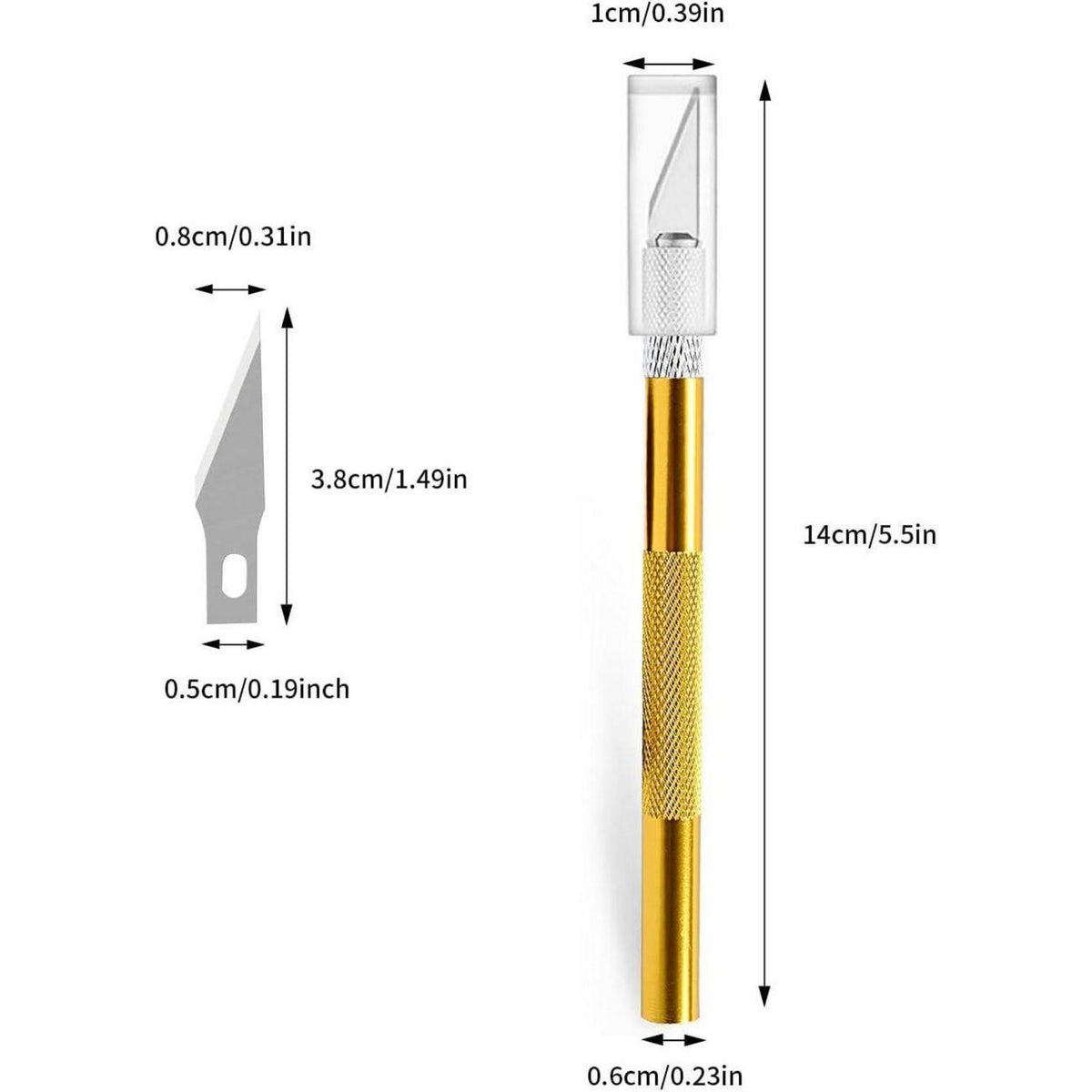2x Cuttermesser Set mit 20 Ersatzklingen – Präzisionsmesser zum Basteln
