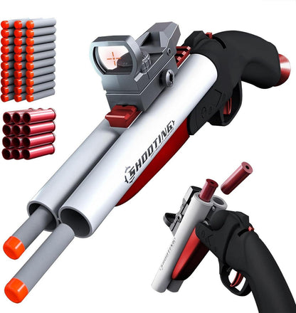 Doppelläufiger Shotgun Spielzeug-Schaumstoff-Blaster Kit