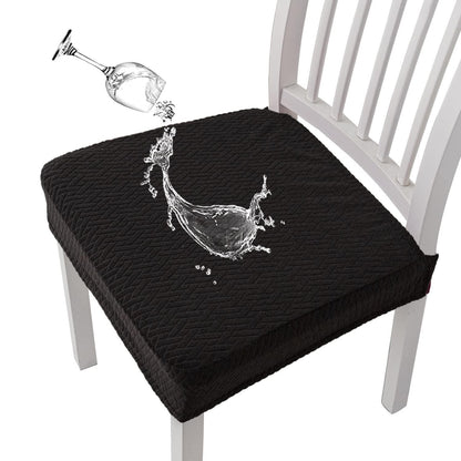 Diamantgitter Stuhlbezüge wasserdicht – Schwarz (2er Set)